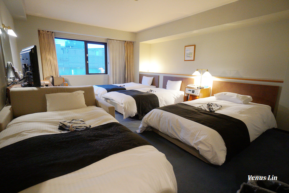 札幌飯店｜APA Hotel Sapporo四人房,房間很大38平方米