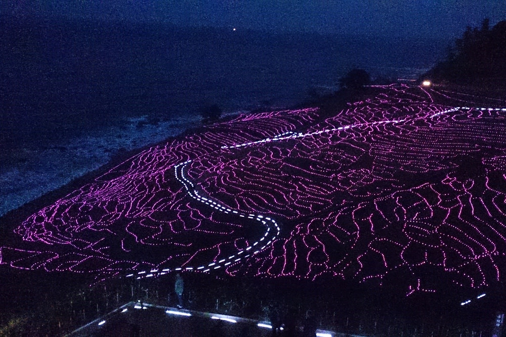 輪島,白米千枚田,世界農業遺產,白米千枚田夜間點燈日期,石川縣租車,小松機場租車